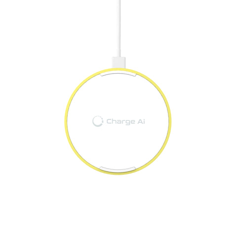 QT 15W Pad de Charge Sans Fil (Jaune Citron)